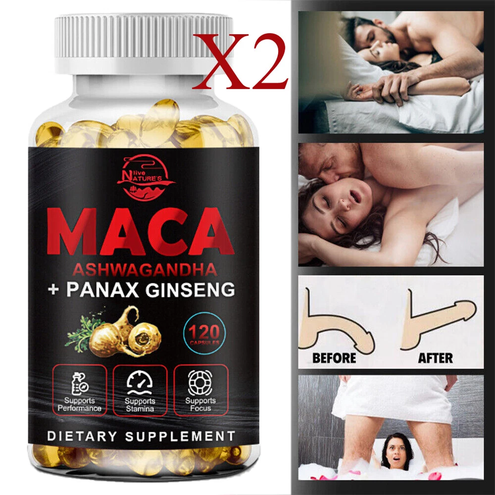 Male Enhancing Libido 240 Capsules - Maca Root,Massive Girth Enlargement Support