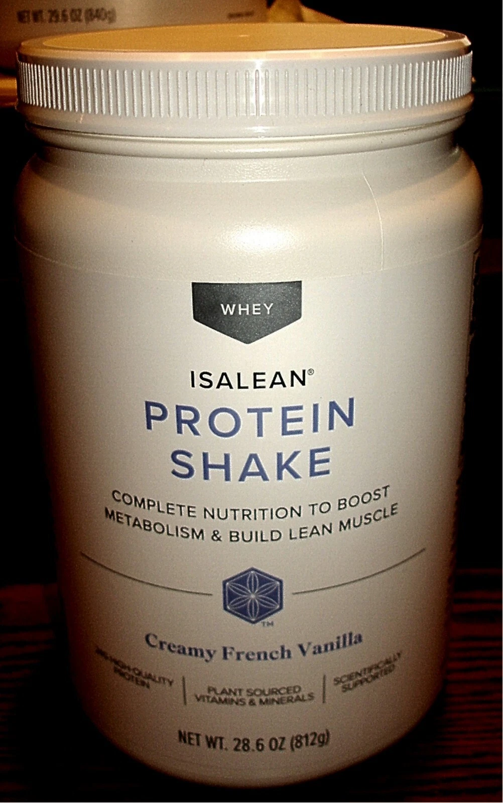 Isagenix - IsaLean Creamy French Vanilla Shake 28.6 Oz Canister EXP 11/26 - K