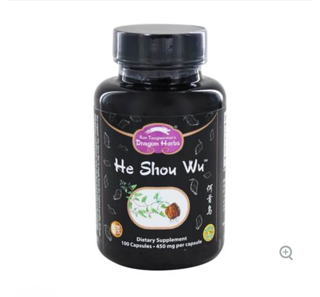 Dragon Herbs He Shou Wu (Grey Hair Formula) - 500 mg - 100 Capsules
