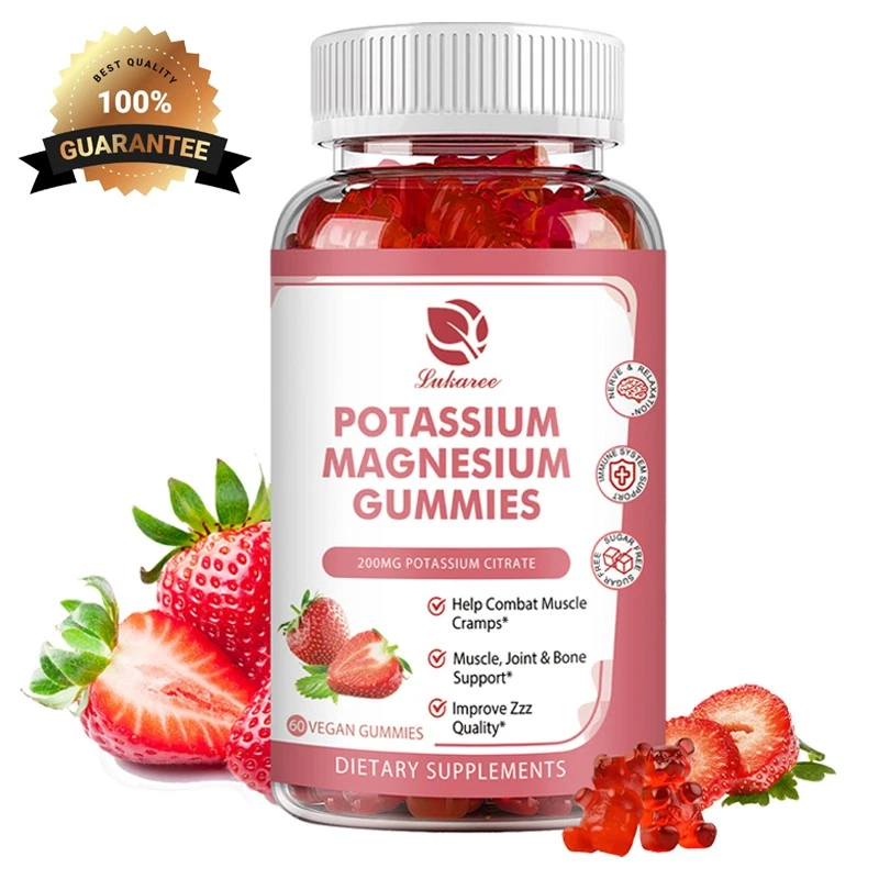 Potassium Magnesium Gummies for Adults and Kids 60Gummies