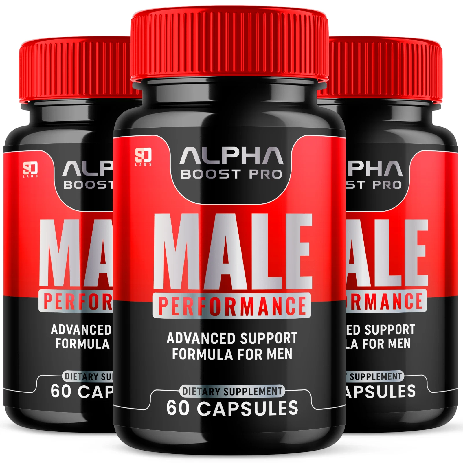 (3 Pack) Alpha Boost Pro Male Pills - Maximize Energy, Vitality & Stamina 180ct