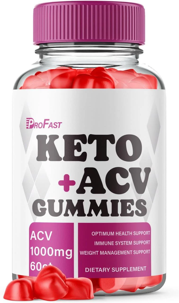 Profast Keto ACV Gummies 1000MG Apple Cider Vinegar 60 Gummies
