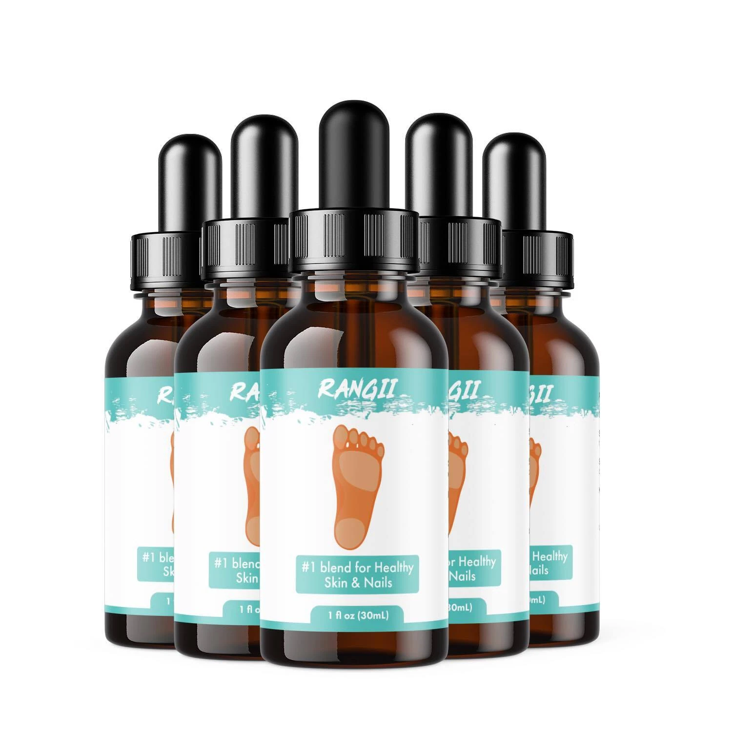 Rangi Drops - Rangi Nourishing Drops For Healthy Nails and Skin (5 Oz) - 5 Pack