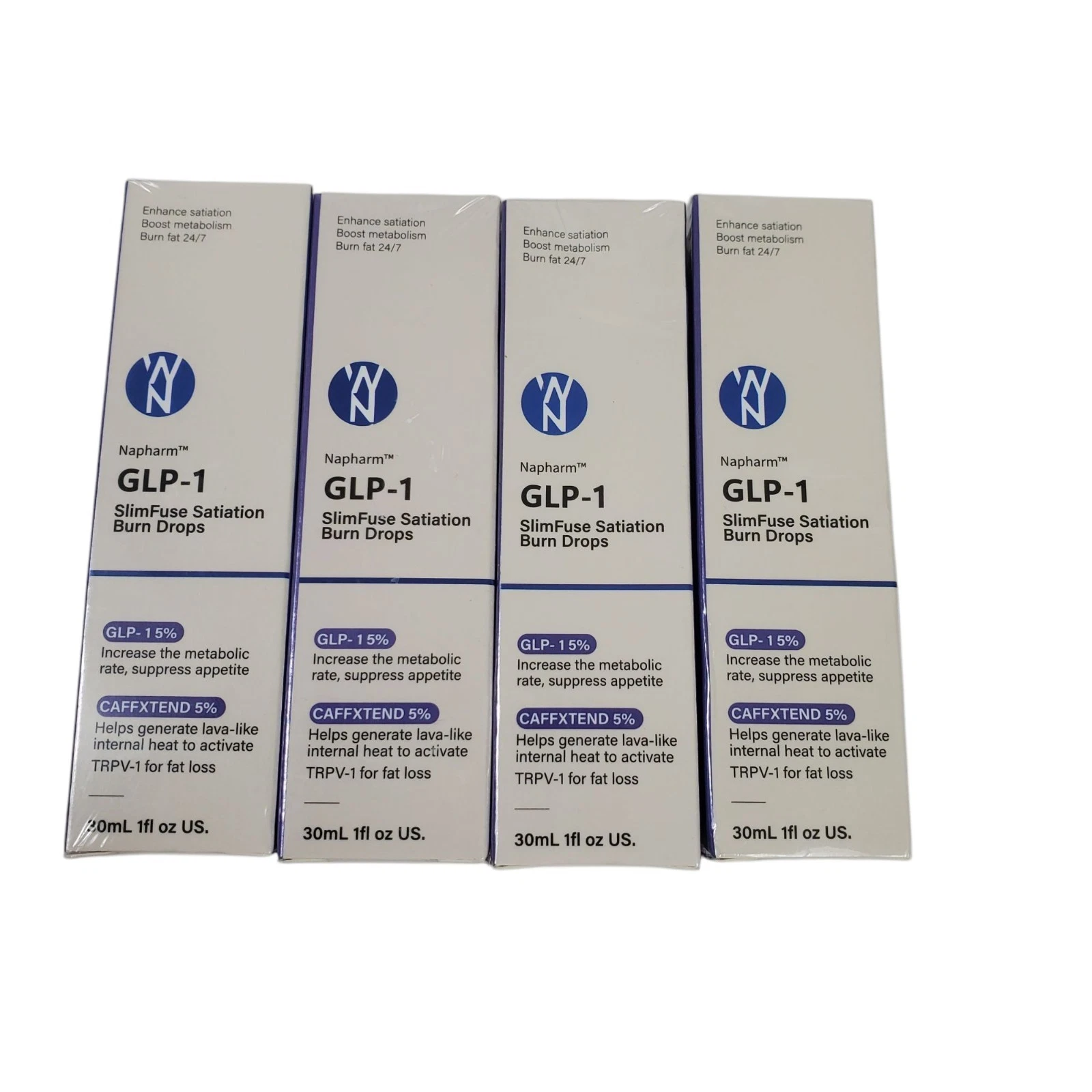 Napharm GLP-1 Metabolic Boost Drops Satiation Burn Metabolism 1.5% Set/4