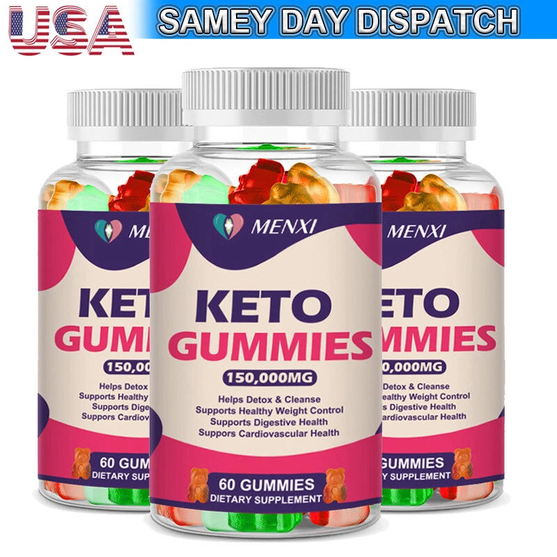 Keto ACV BHB Gummies for Fat Burn Weight Loss Detox Keto Diet Gummies (3Packs)
