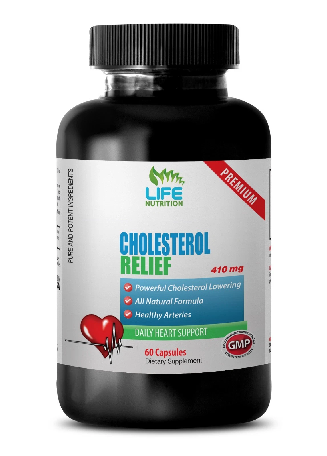 blood pressure support - Cholesterol Relief 460mg (1) - garlic herb powder