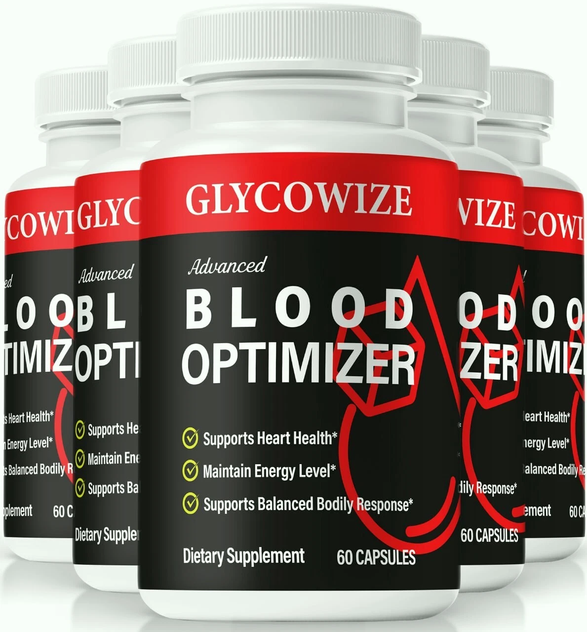 (5 Pack) Glycowize Pills, Glyco Wize Glyco Optimizer for Blood Balance Support