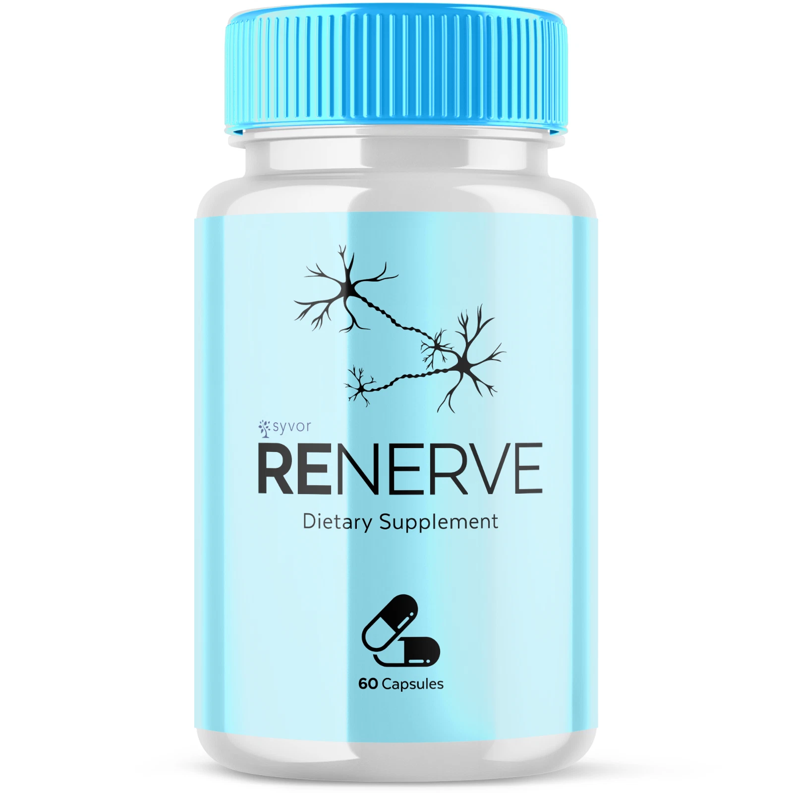 Renerve Advanced Nerve Support Formula Maximum Strength Vitamin 60 Capsules