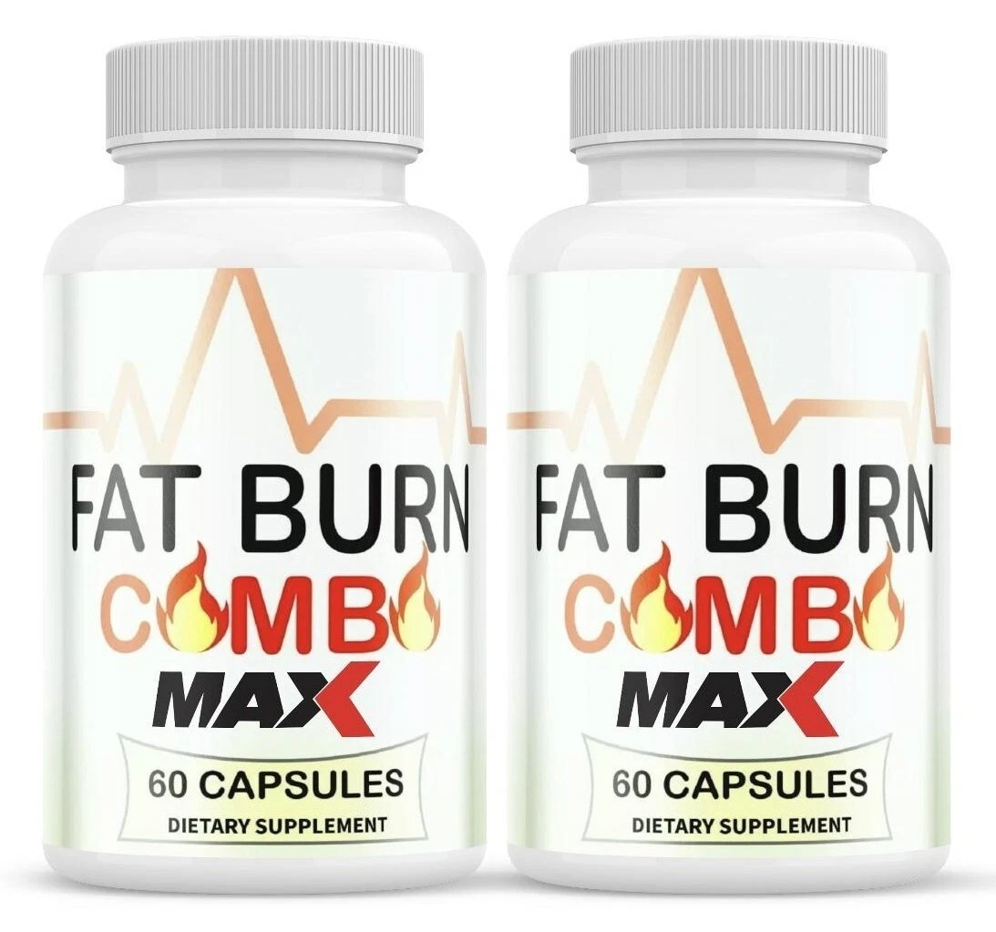 (2 Pack) Fat Burn Combo MAX Capsules to Suppress Appetite & Boost Energy