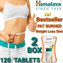 NEW FORMULA OFFICIAL Himalaya 2 Box 120 Capsules Ayurslim Fat Burner