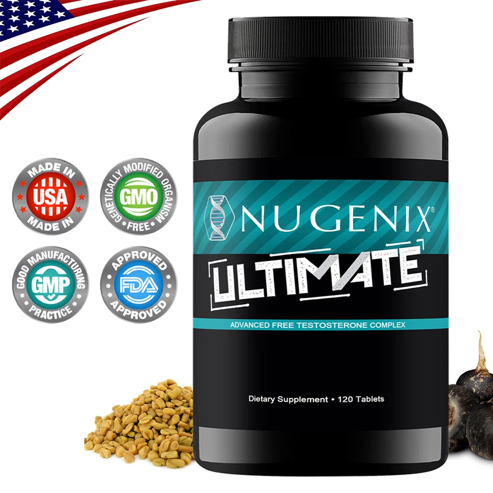 Suplemento potenciador de testosterona Nugenix ULTIMATE para hombre 120 cápsulas