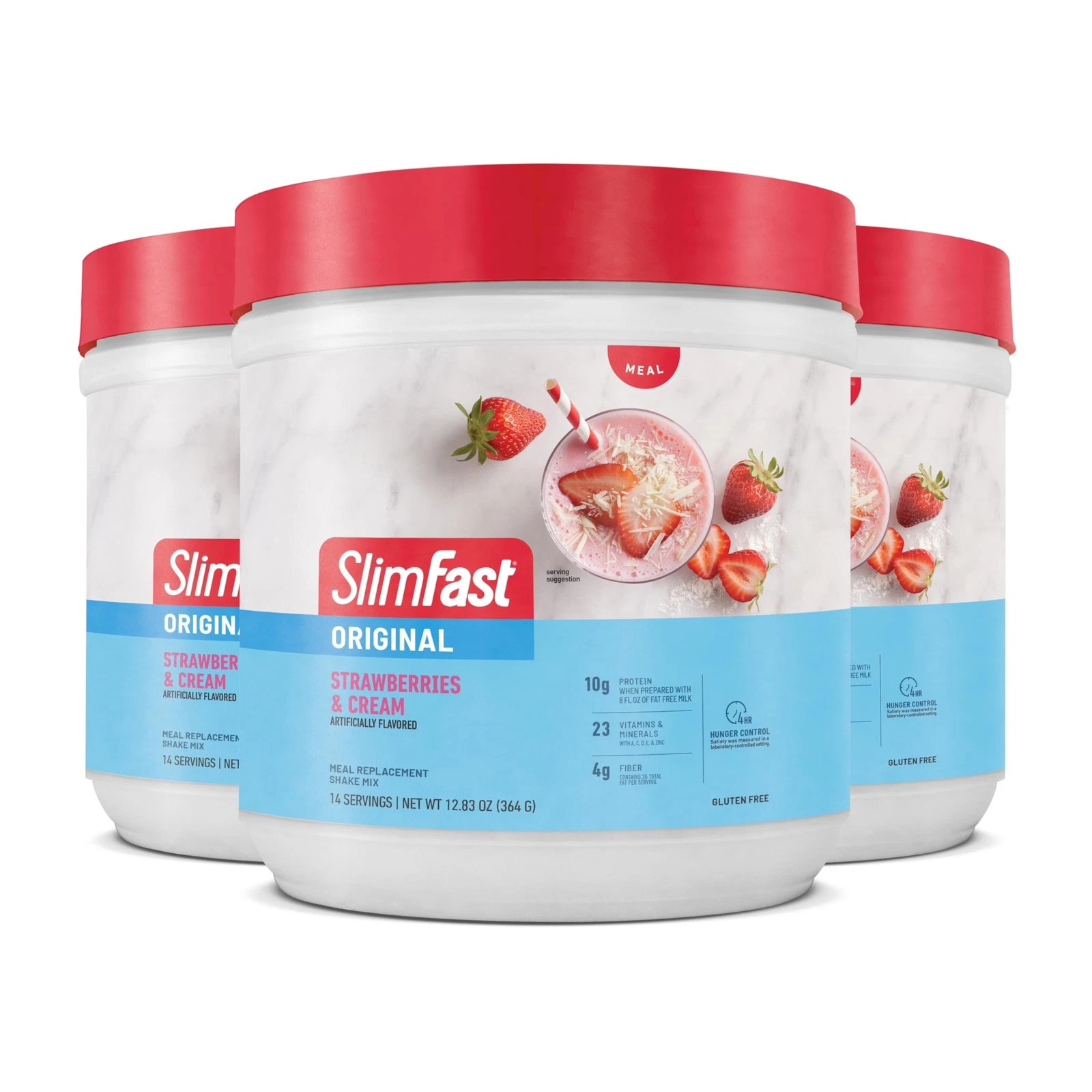 SlimFast Meal Replacement Powder Original Strawberries Cream Shake Mix 10g of P
