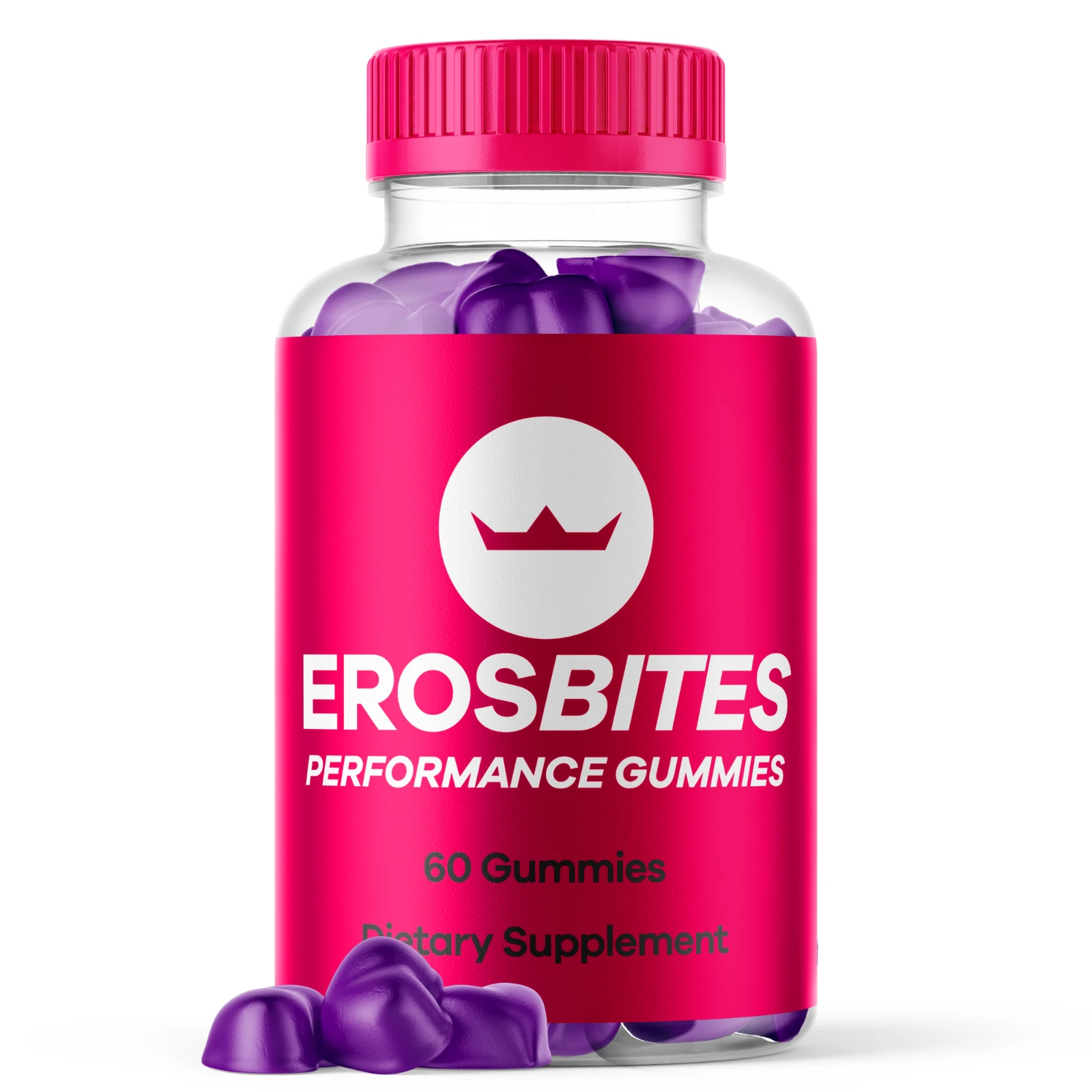 Eros Bites Gummy for Men Maximum Strength Formula Vitamin Supplement 60 Gummies