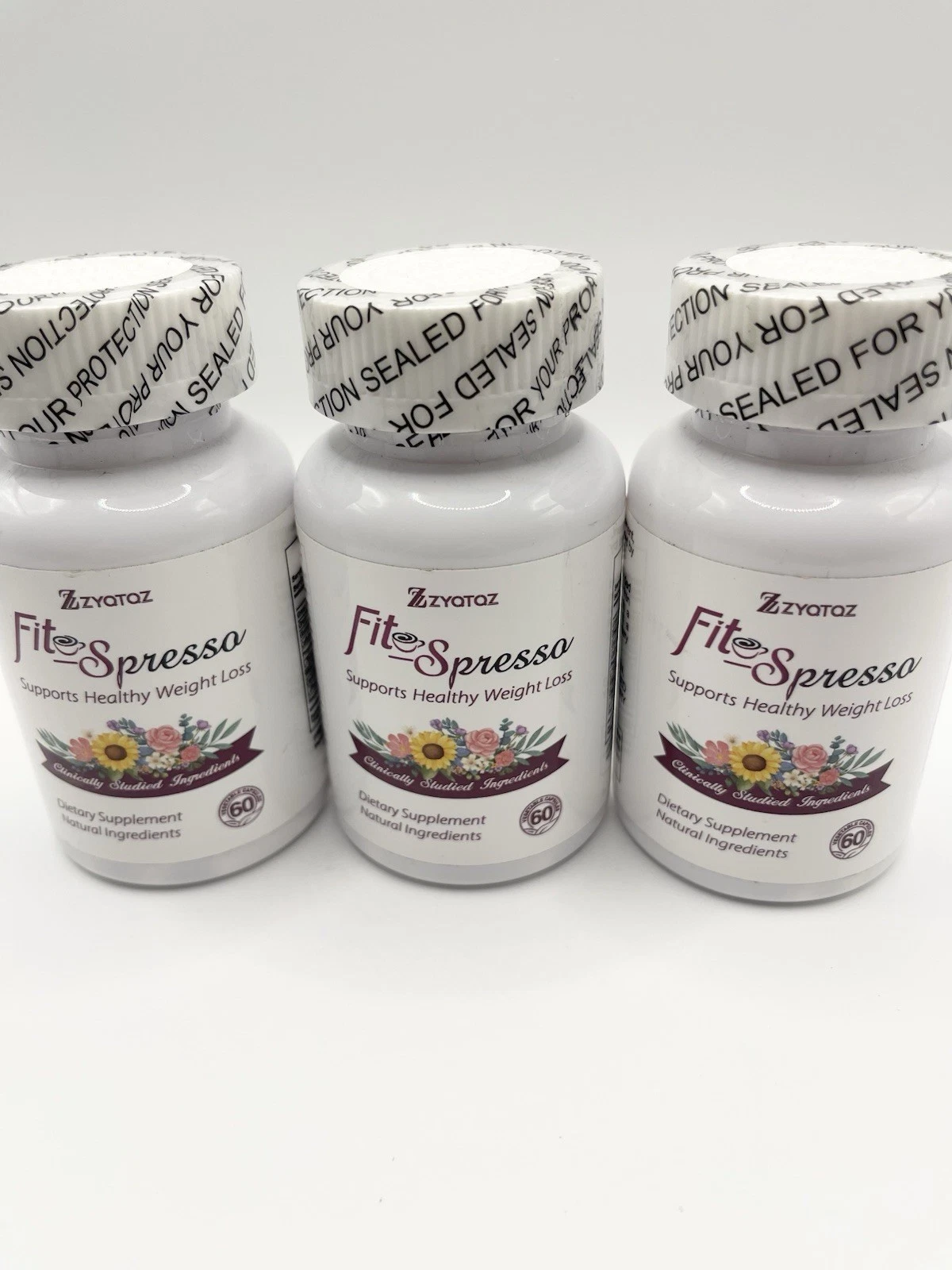 3 Pack FitSpresso Health Support Supplement - New FitSpresso 180 Capsules