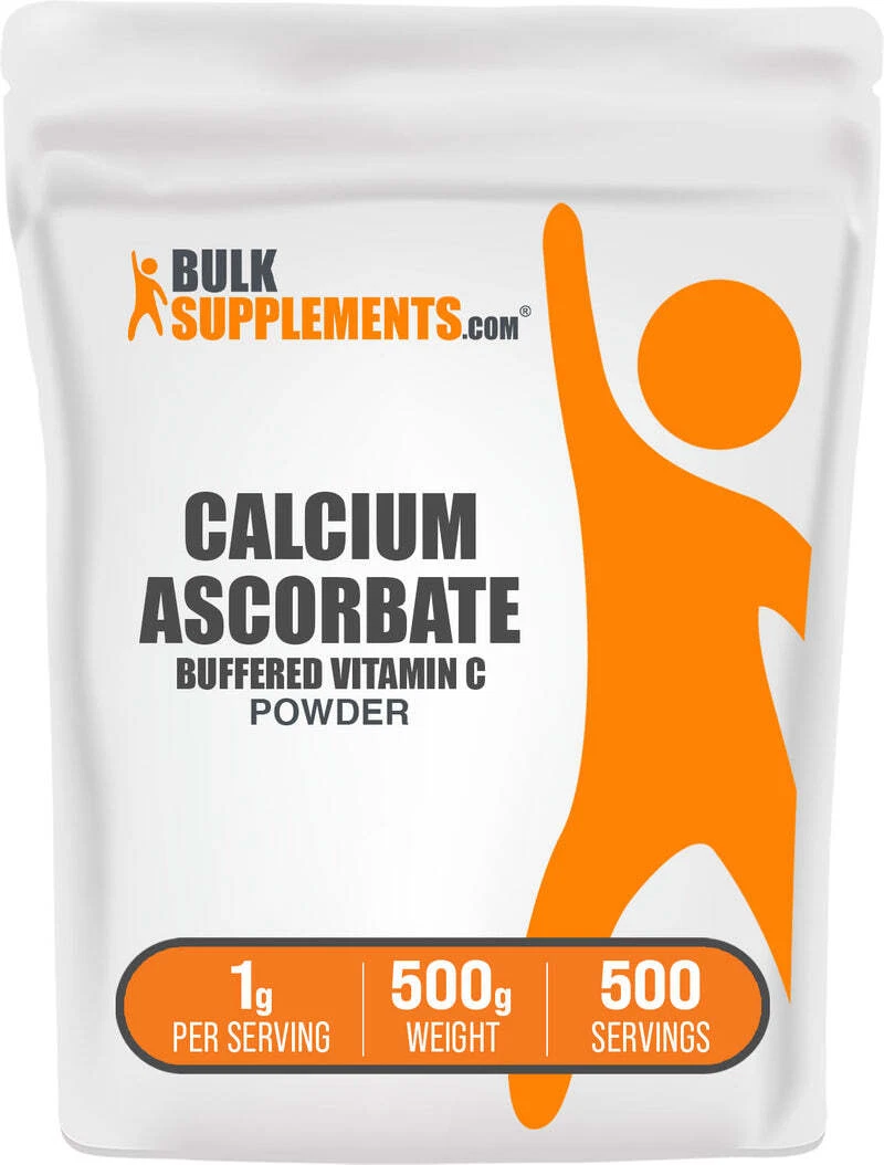 BulkSupplements Calcium Ascorbate (Vitamin C) Powder - 1000mg Per Serving