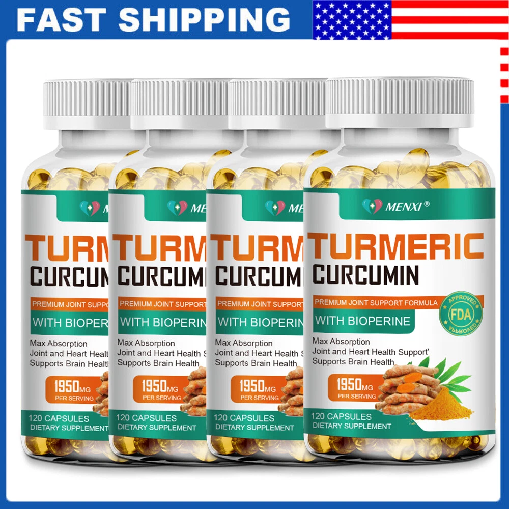 Turmeric Curcumin 95% 2000mg with BioPerine Black Pepper Extract Highest Potency