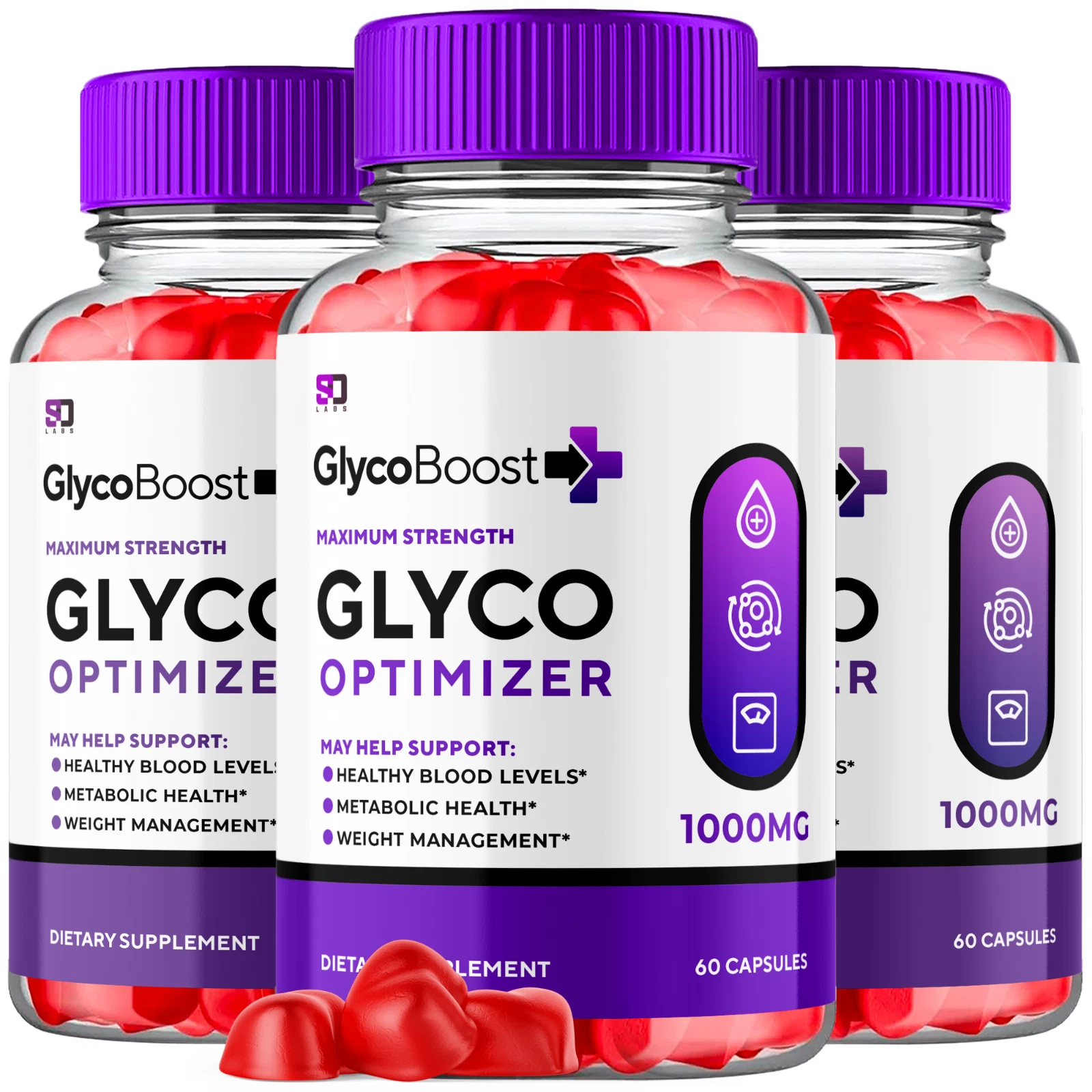 (3 Pack) GlycoBoost Blood ACV Gummies - Advanced Blood Health Support Formula