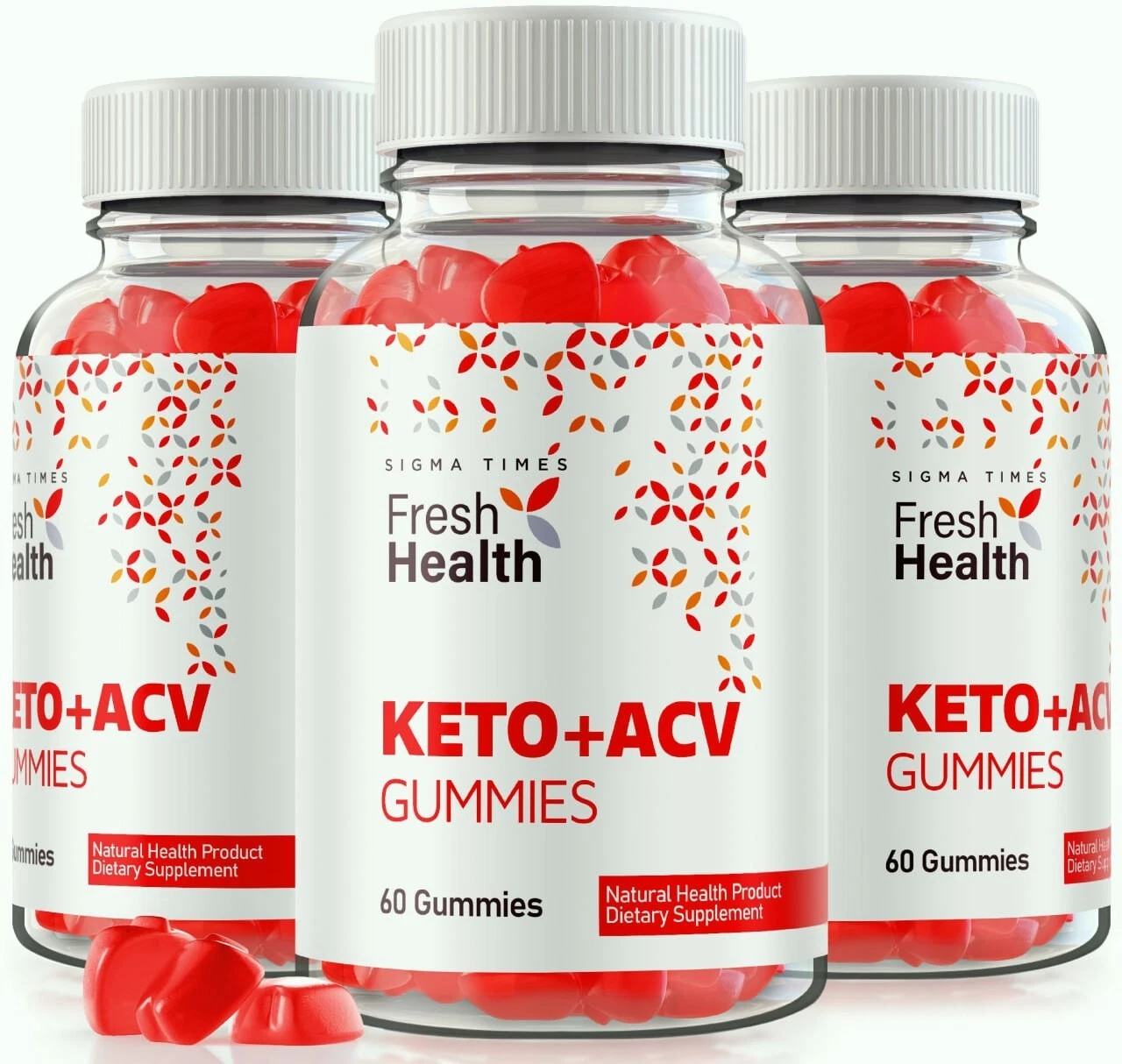 (3 Pack) Fresh Health Keto + ACV Gummies for Advanced Weight Loss & Energy