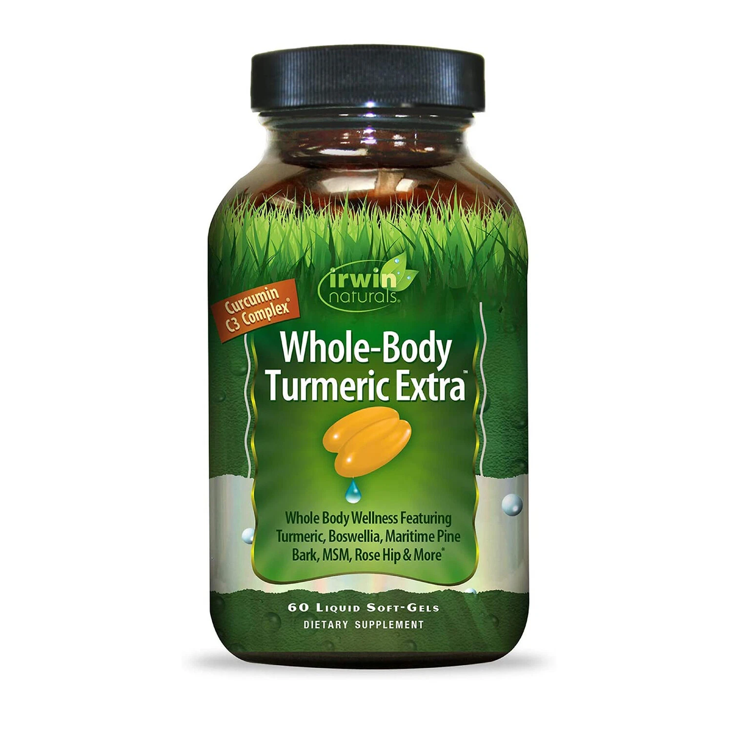 Irwin Naturals Whole-Body Turmeric Extra, 60 Liquid Softgels