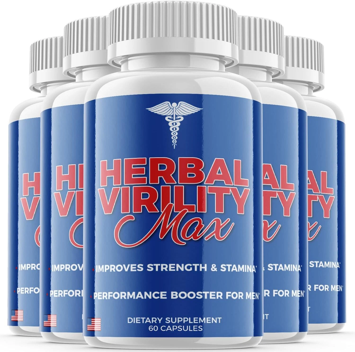 Herbal Virility Max Men Pills - Herbal Virility Max Male Support OFFICIAL -5Pack