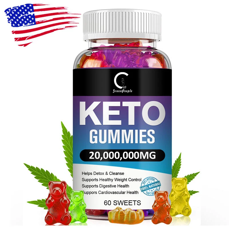 Keto Weight Loss Gummies 20,000,000MG Apple Cider Vinegar ACV Slimming 60 Gummy