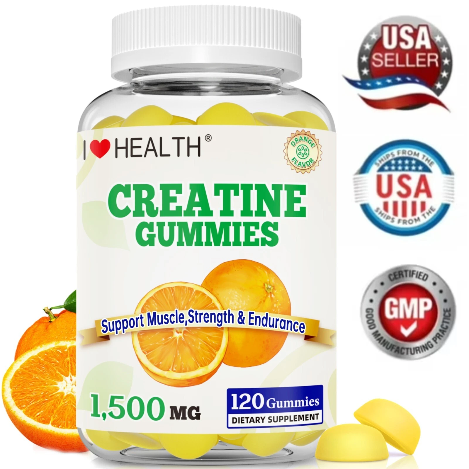 Creatine Monohydrate 1500mg, 120 Capsules (1500mg Per Capsule)