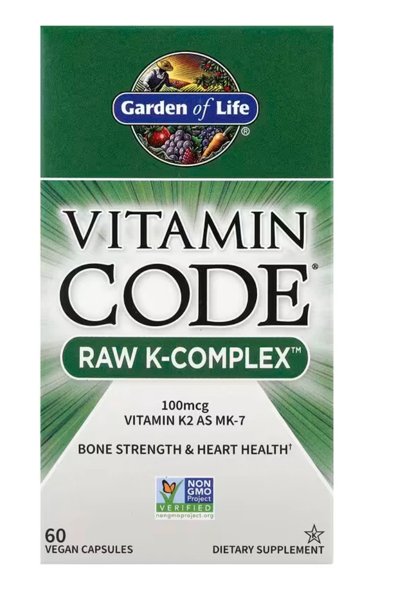 Garden of Life Vitamin Code Raw K-Complex 60 Veggie Caps