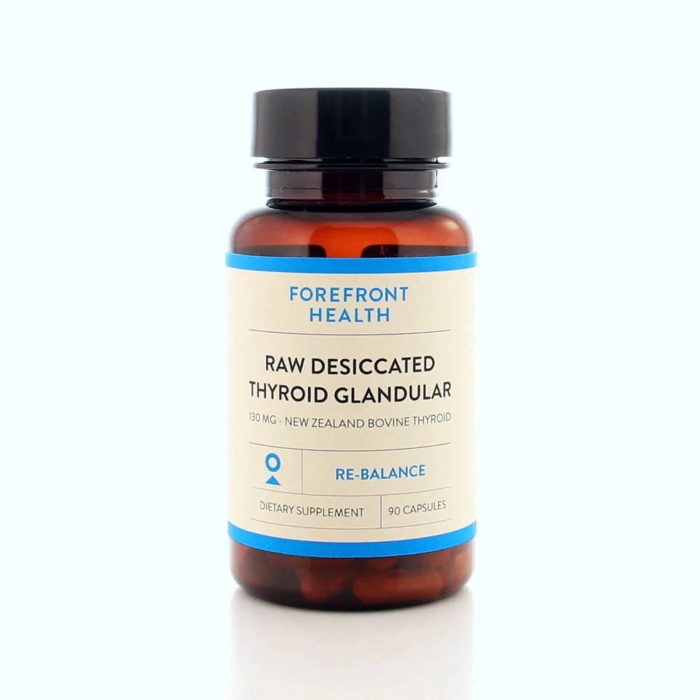 Raw Desiccated Thyroid (Bovine) Glandular 130 mg capsules