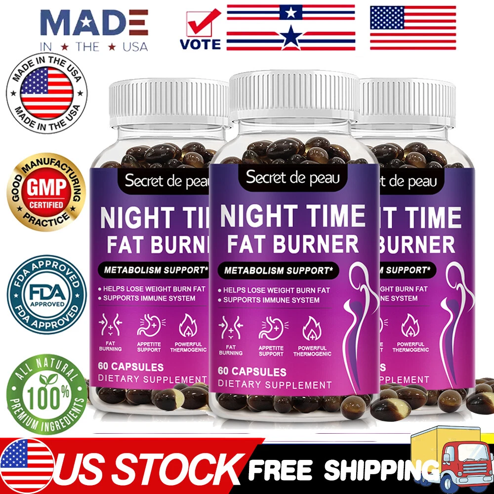 Night Time Fat Burner Weight Loss Diet Pill Appetite Suppressant Slimming Pills