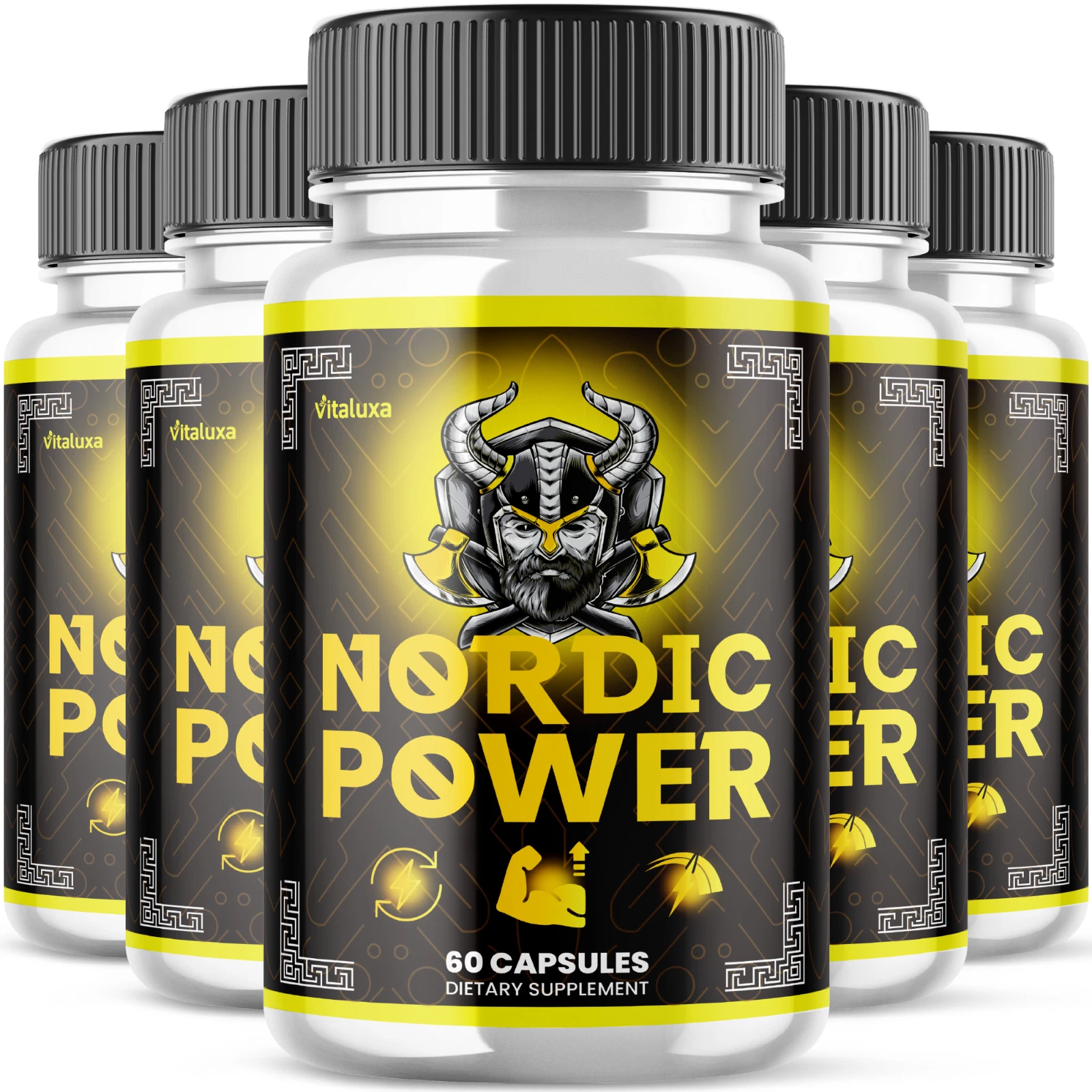 (5 Pack) Nordic Power for Men Advanced Support Formula Supplement (300 Capsules)