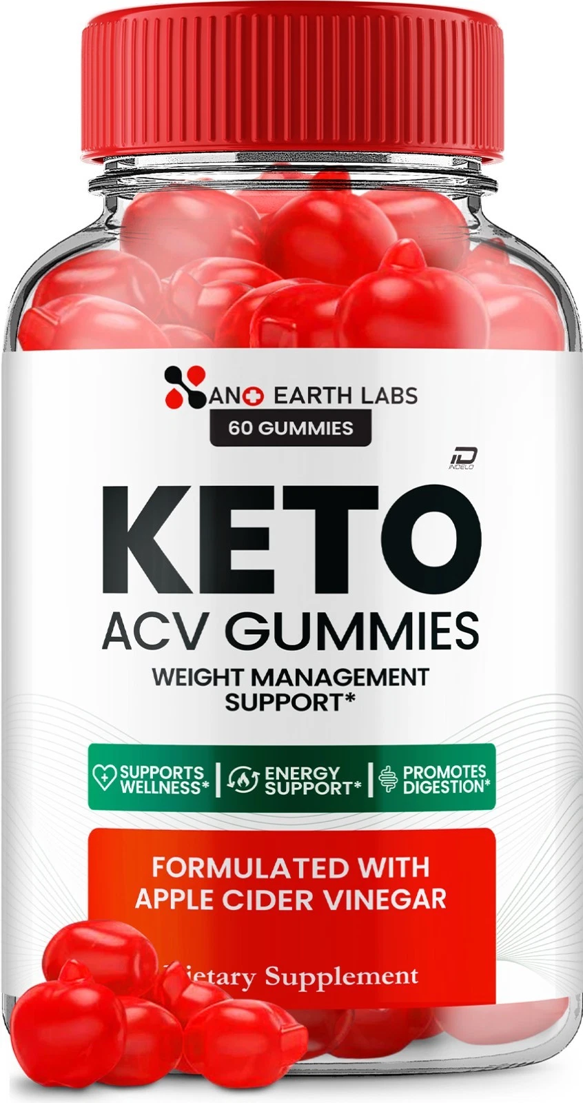 (1 Pack) Nano Earth Labs ACV Gummies Supplement – NanoEarthLabs ACV Gummy 1000MG