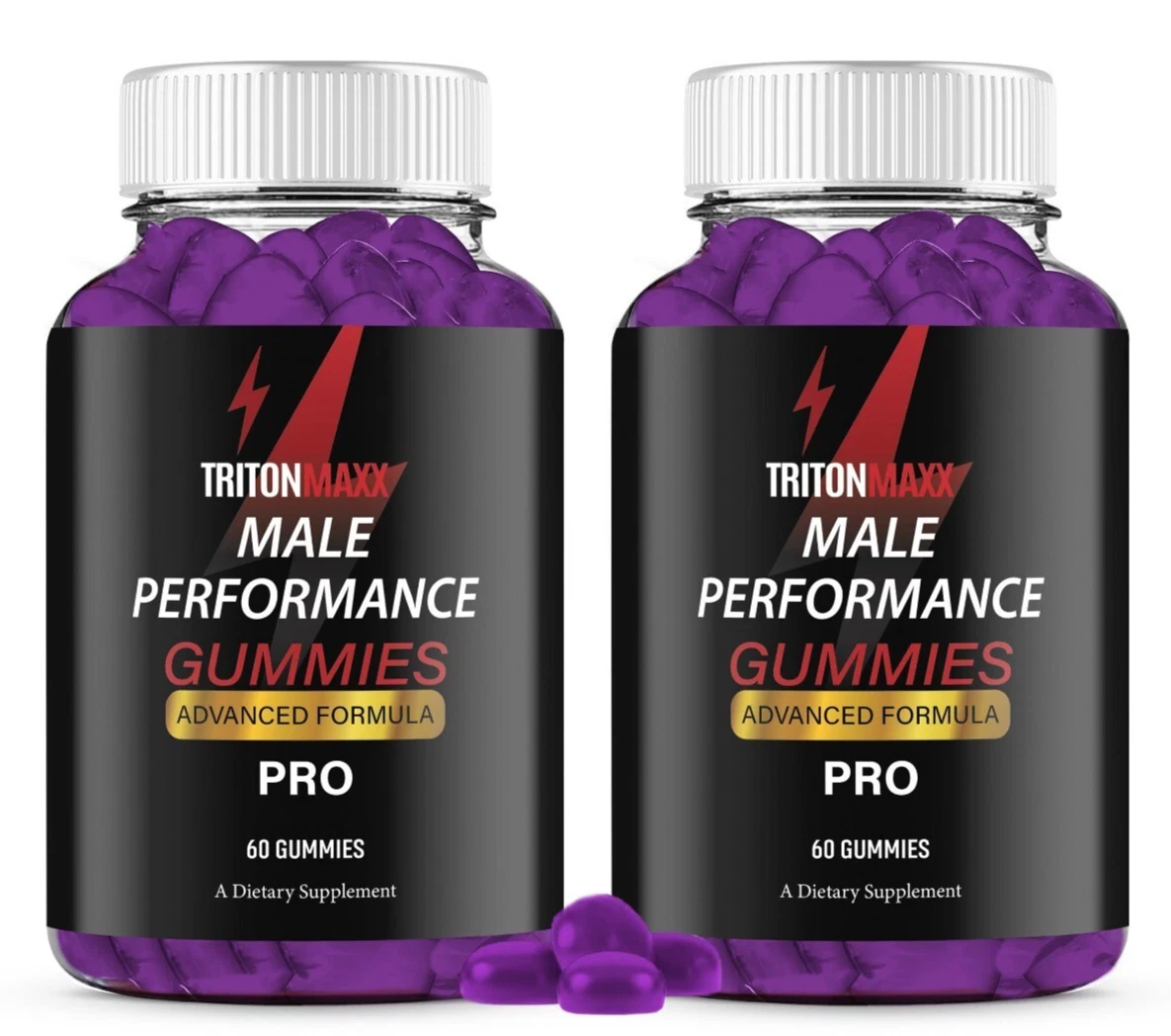 Triton Maxx Gummies for Men Max Strength Formula Vitamin Supplement 120 Gummies