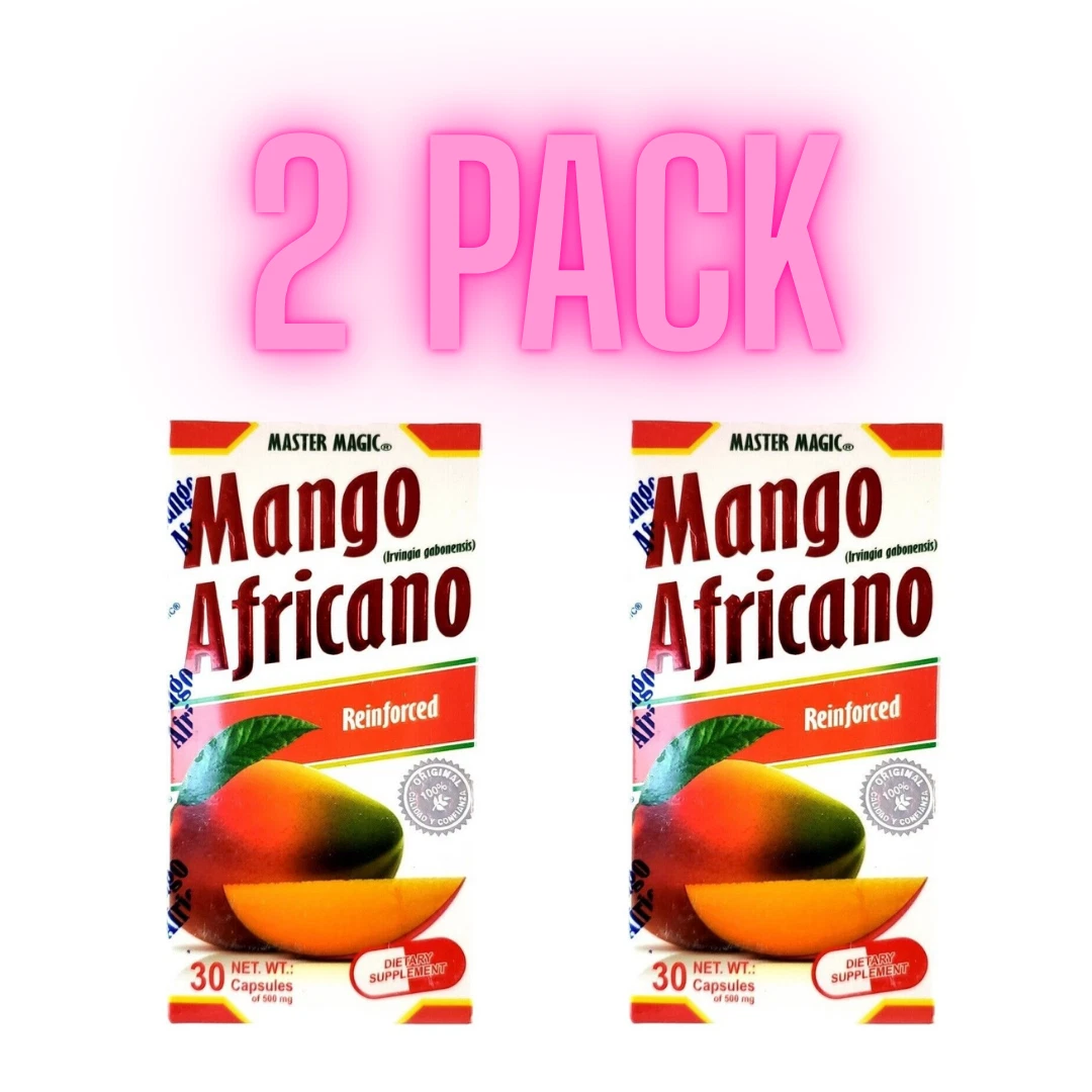 Mango Africano 2 Pack MASTER MAGIC AFRICAN MANGO 60 Capsules Original