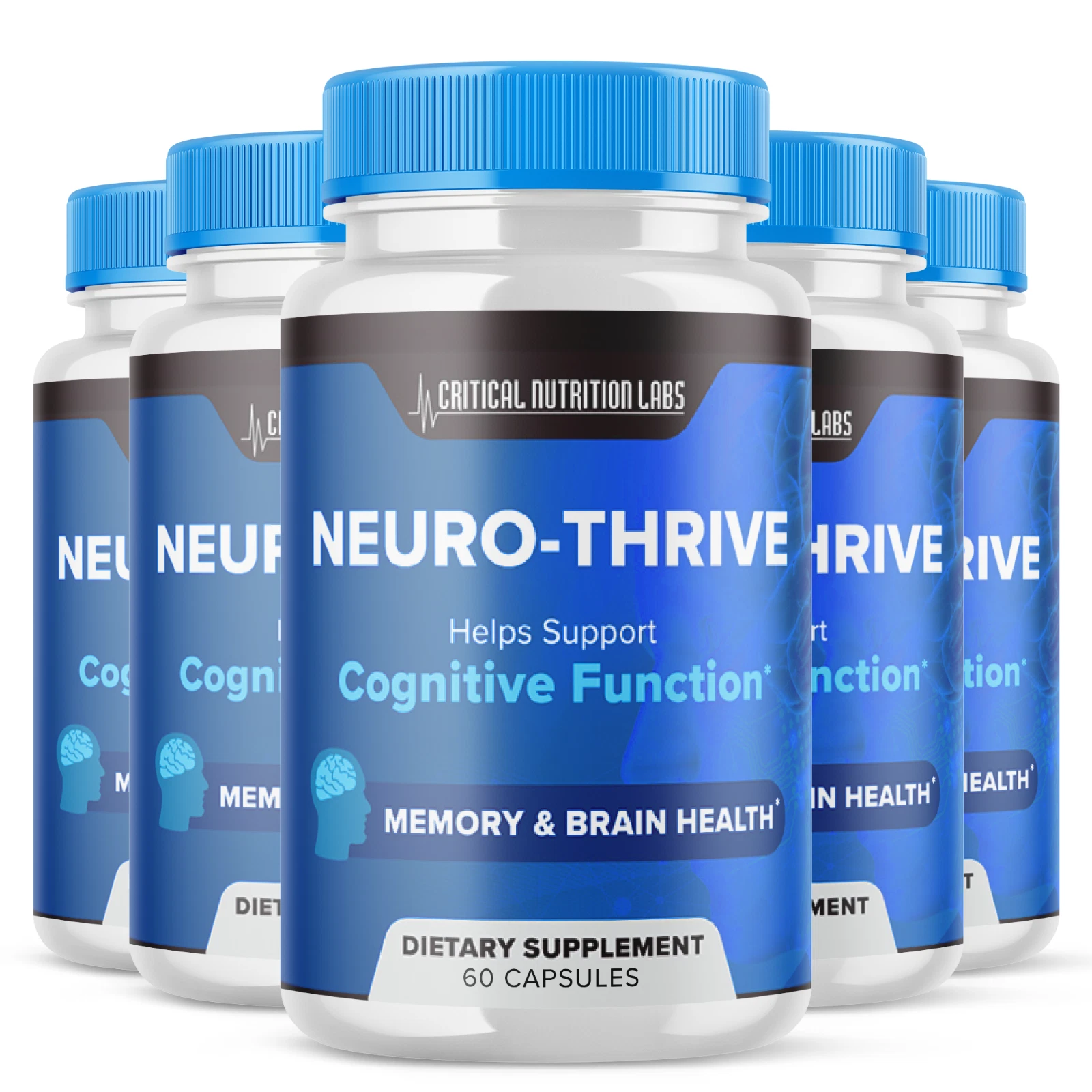(5 Pack) Nuero Thrive Pills, NueroThrive Brain Health Nootropic (300 Capsules)