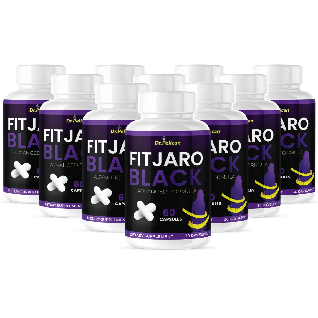FitJaro Black- Healthy Dieting & Weight Support- 10 Bottles- 600 Capsules