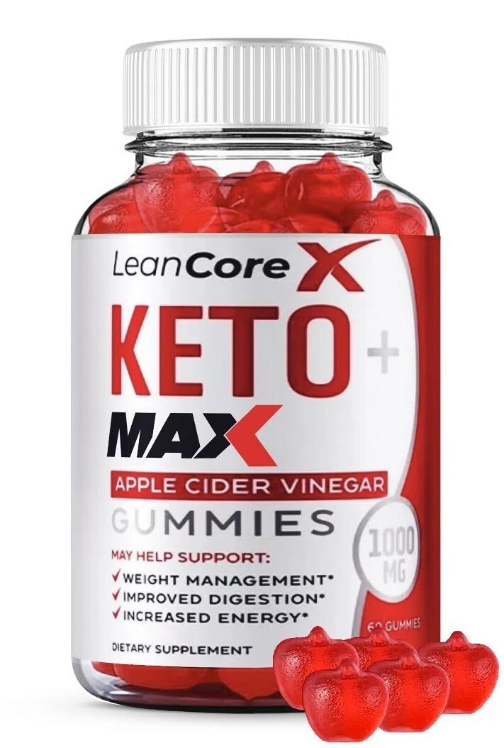 (1 Pack) Lean Core X Keto MAX ACV Gummies Supplement-LeanCoreX , Vitamin B12