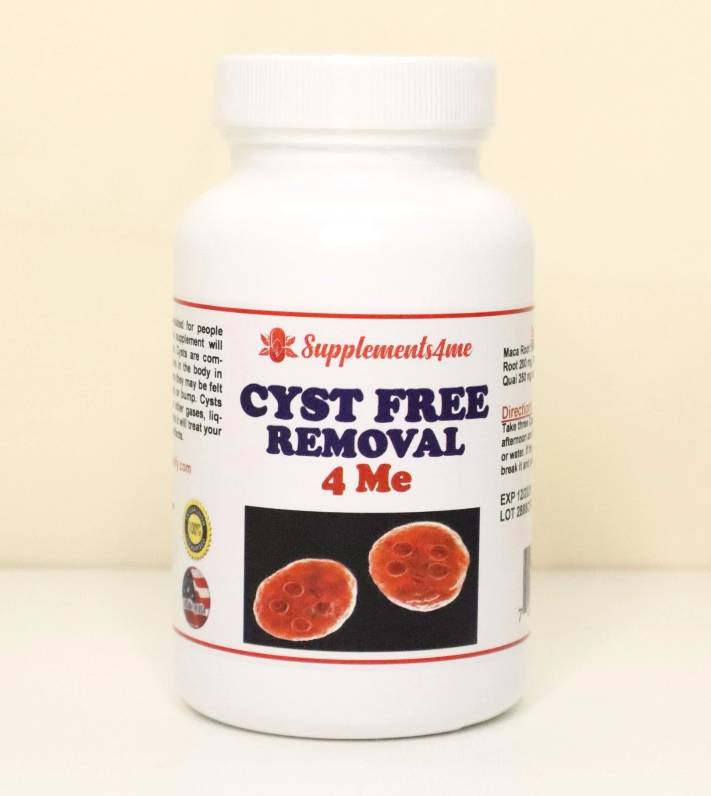 AYUDA NATURAL PARA QUISTES EN PERSONAS - 100% HERBAL SUPLEMENTO - MADE IN USA