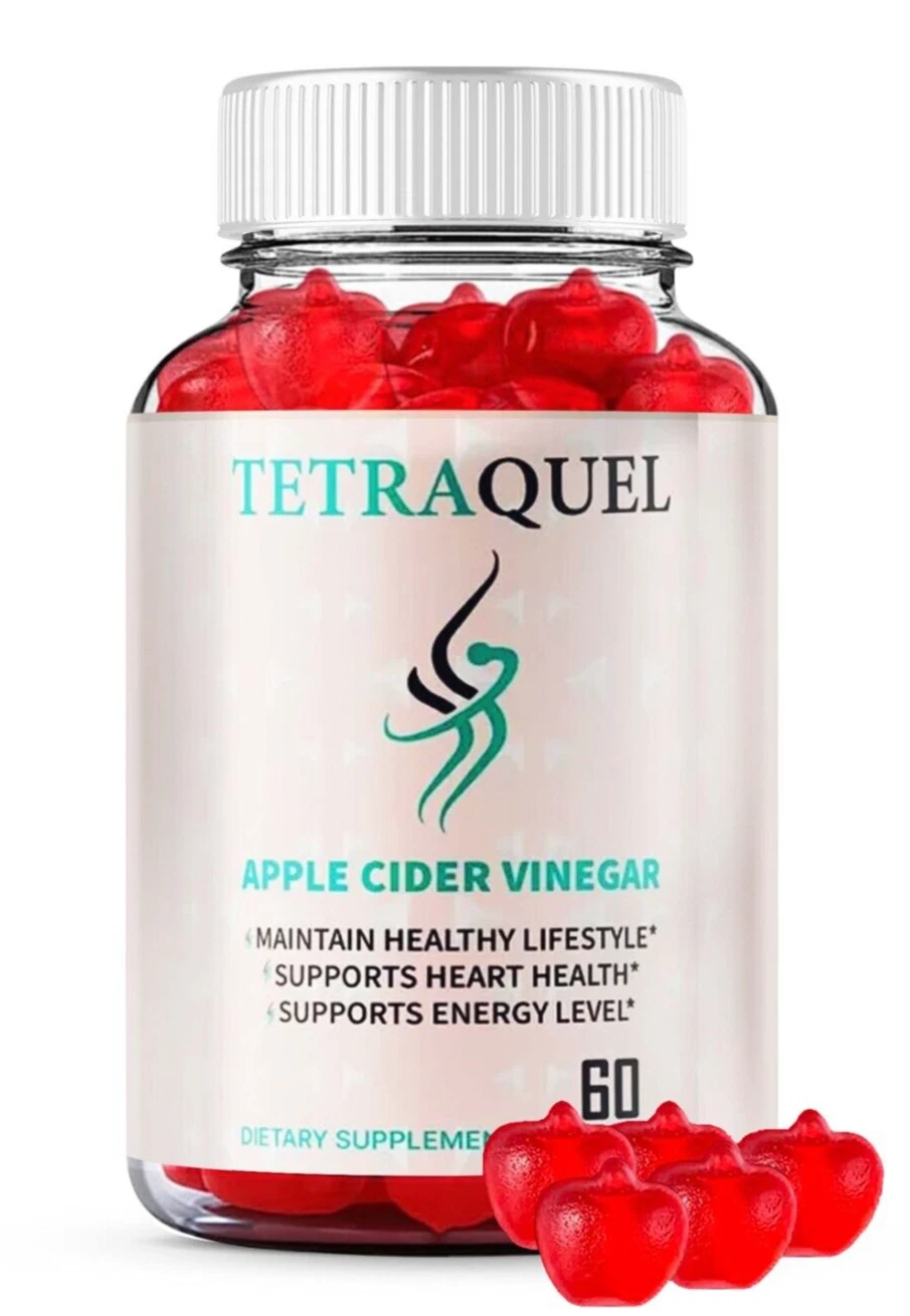 (1 Pack) Tetraquel Keto ACV Gummies, Tetraquel for Advanced Weight Loss & Energy