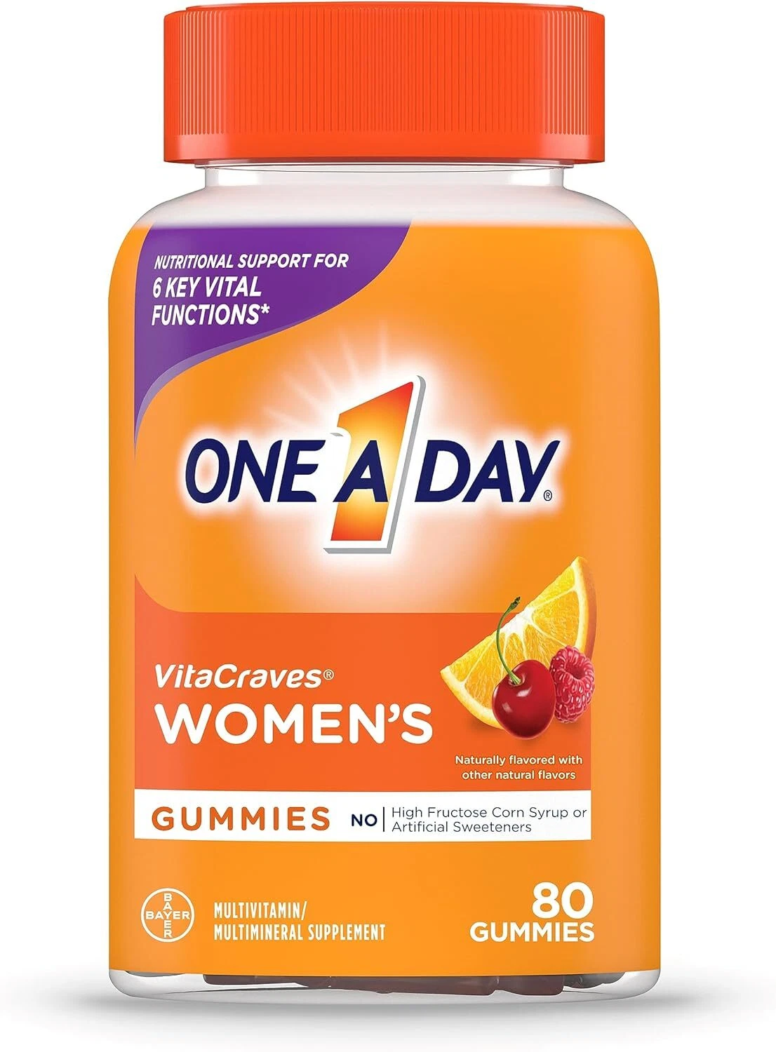 One A Day Women’s Multivitamin Gummies – 80 Ct, Immune & Bone Support