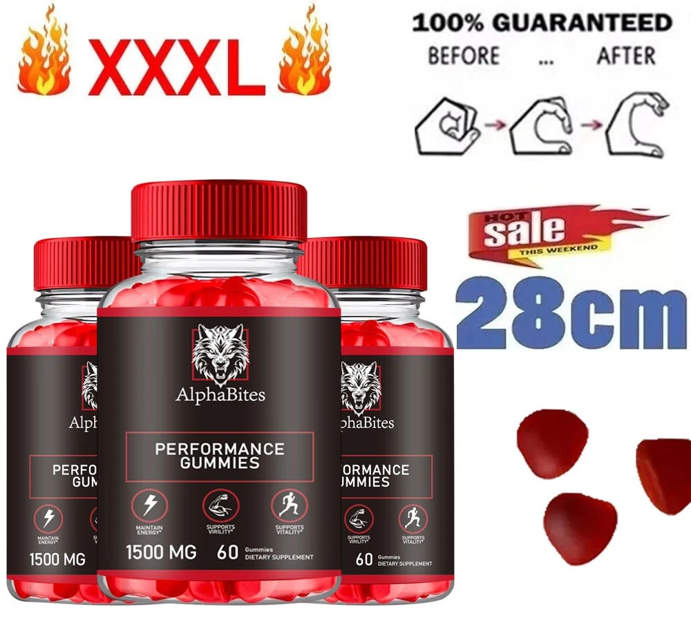 Alpha Bites Male Gummies - AlphaBites Natural Support For Men-60 Gummies