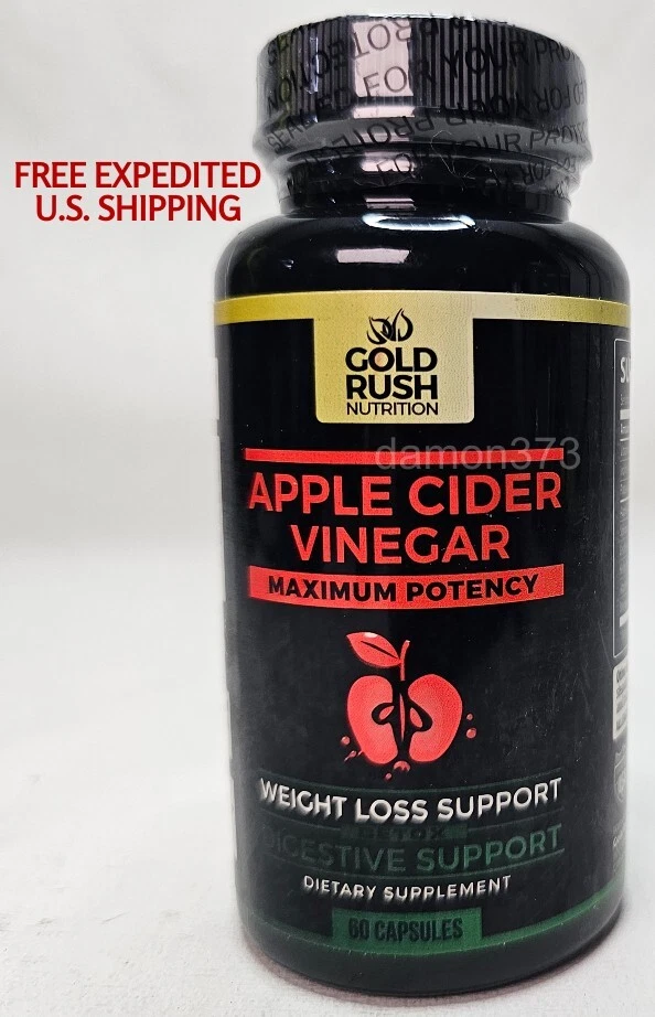 GOLDRUSH Apple Cider Vinegar with Spirulina & Kelp 60 CAPS