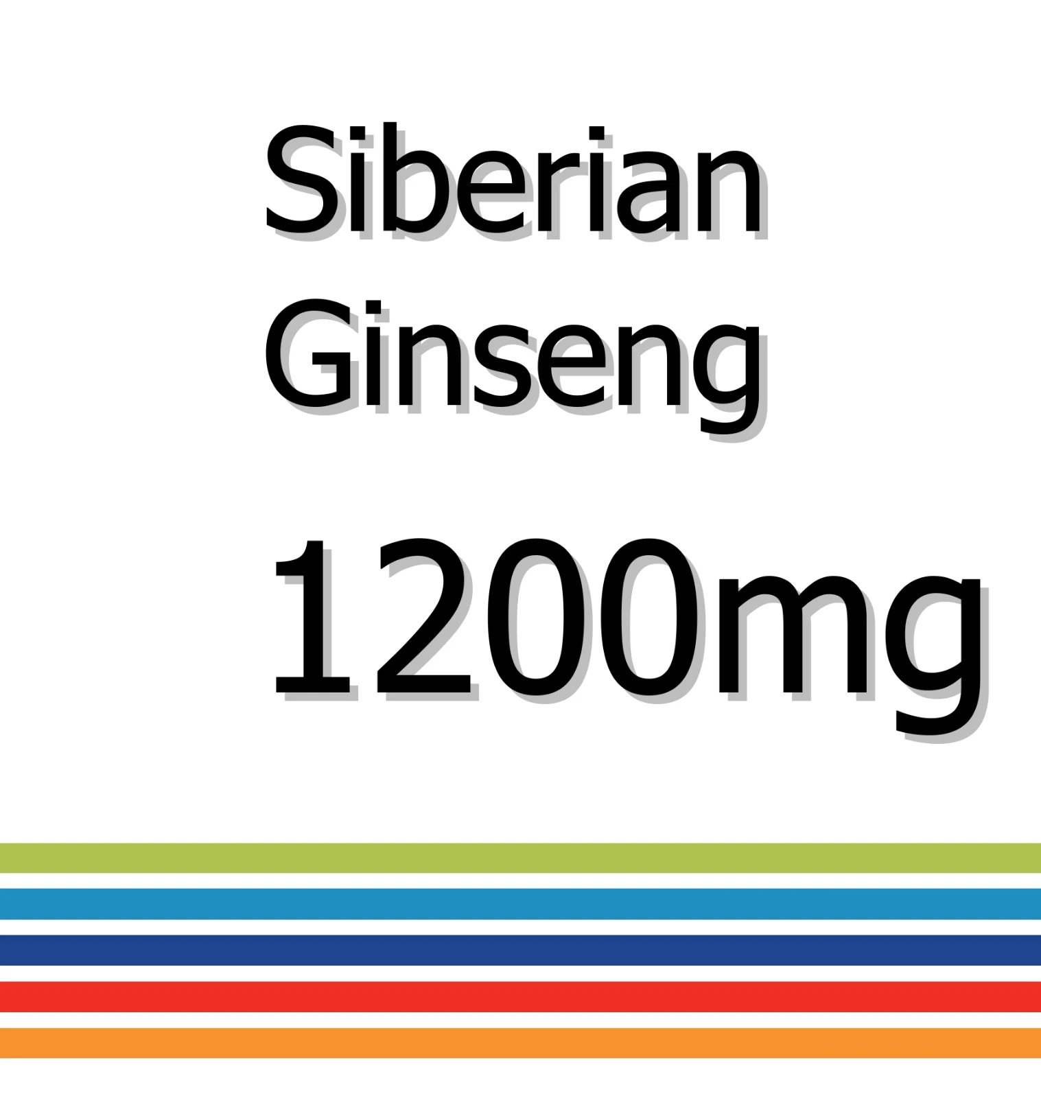 Siberian Ginseng 1200mg x 90 Tablets - Improved Digestion