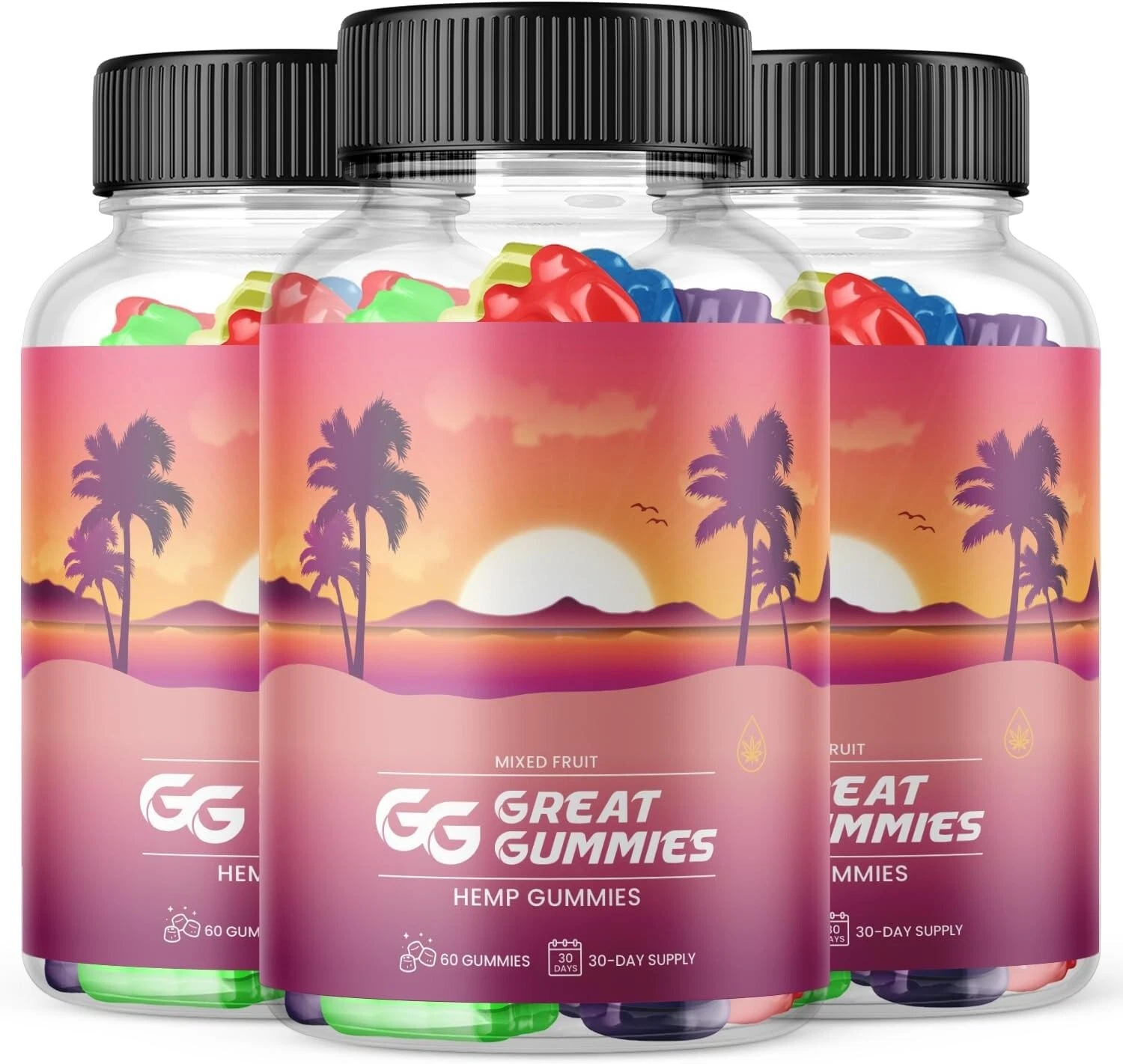 (3 Pack) Great Gummies - Great Gummies Enhance Productivity - 180 Gummies