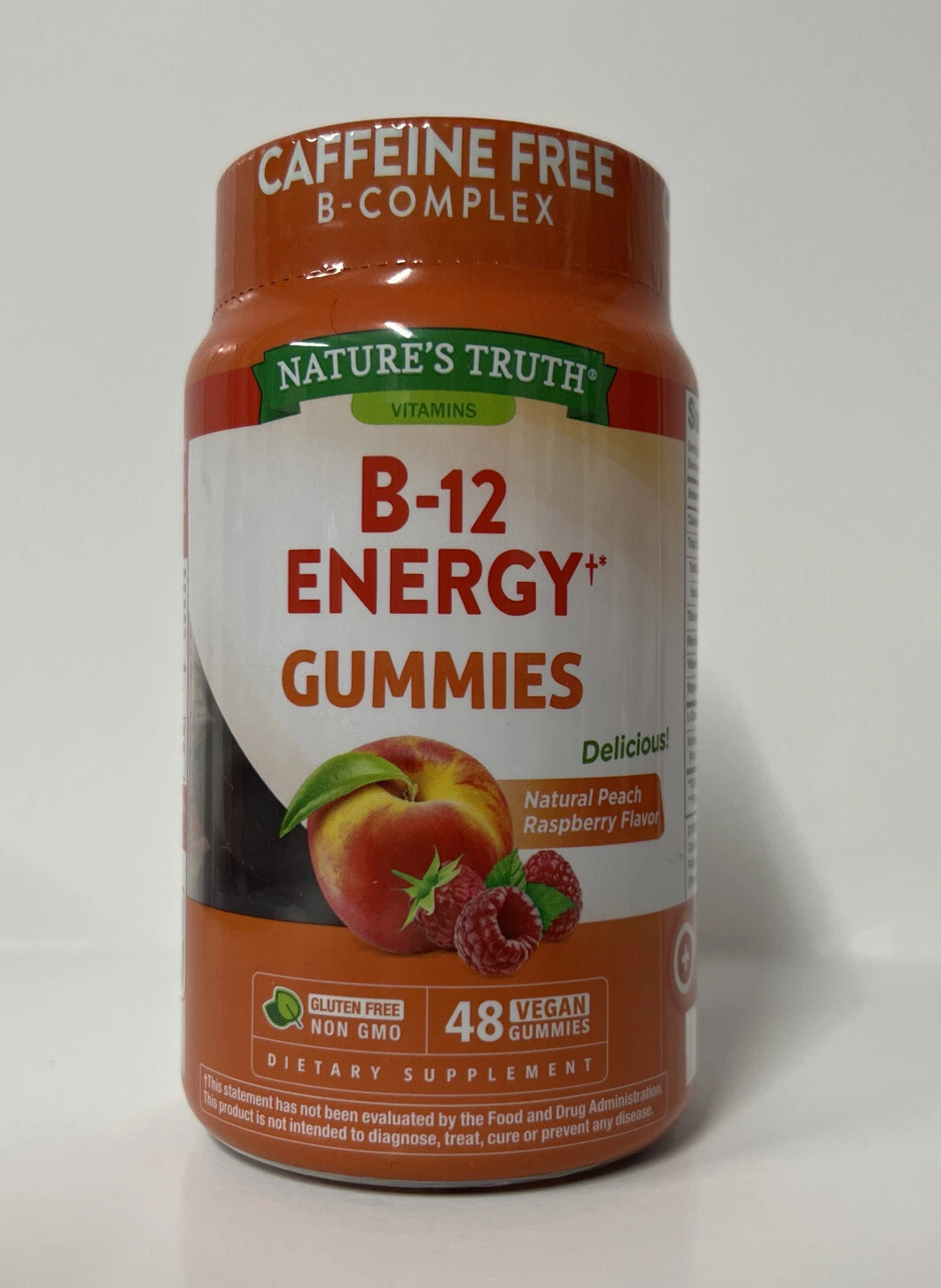 Nature’s Truth B-12 Energy Gummies-48ct.-Natural Peach Raspberry Flavor-Exp.7/24