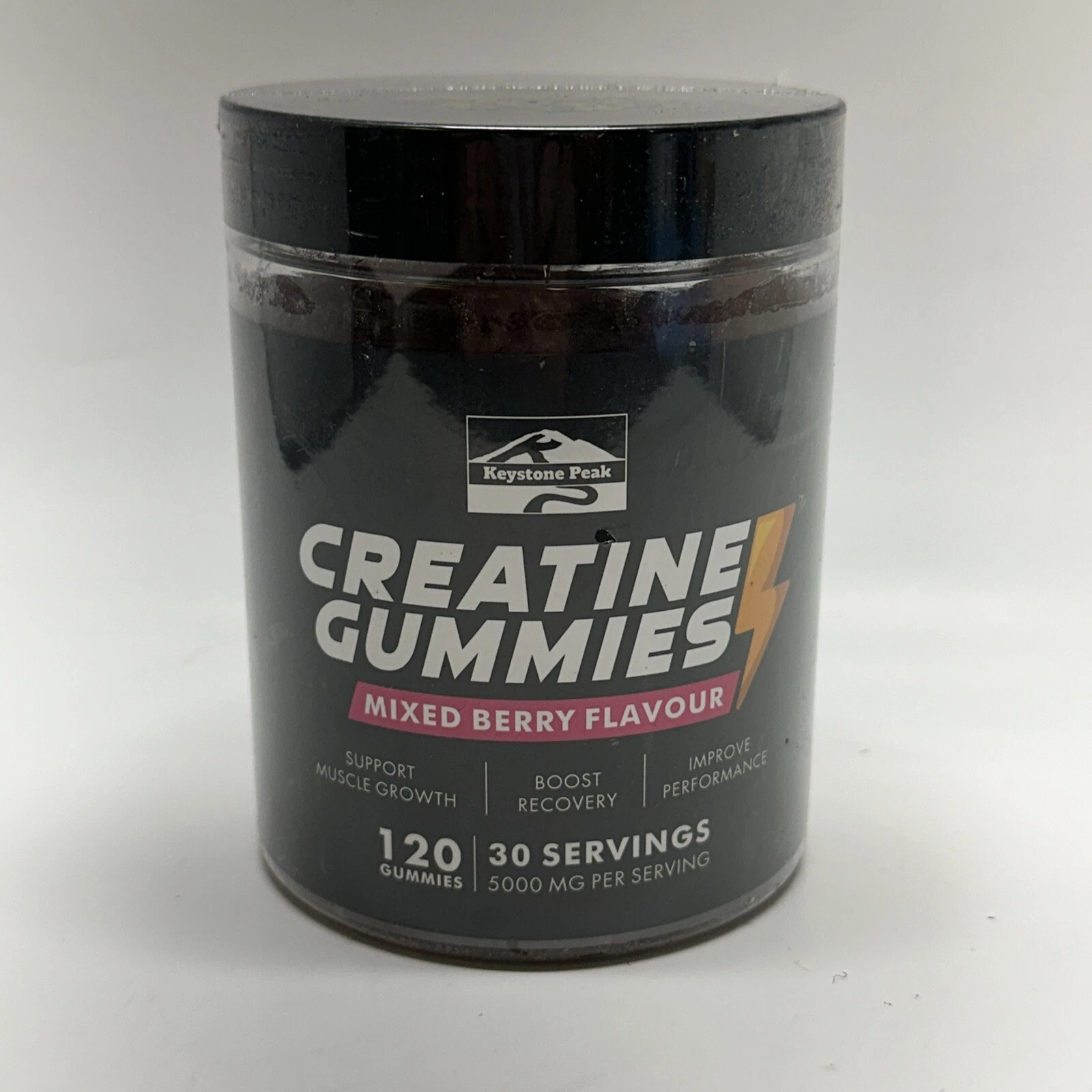 Keystone Peak Creatine Monohydrate Gummies for Men & Women, 120ct Exp 03/26