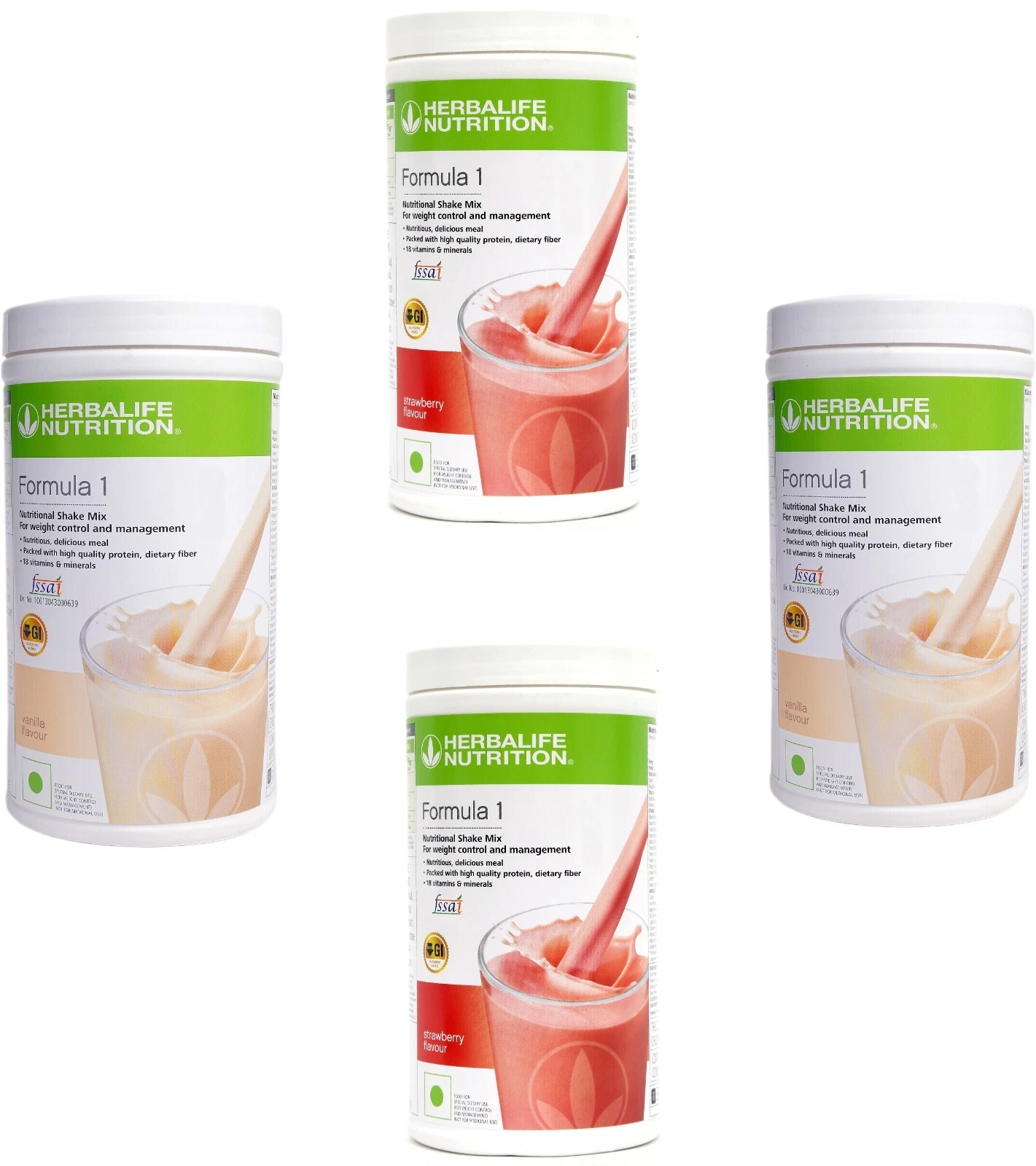 Formula 1 Healthy Meal Nutritional Shake Mix Vanilla & strawberry flavour 2000gm