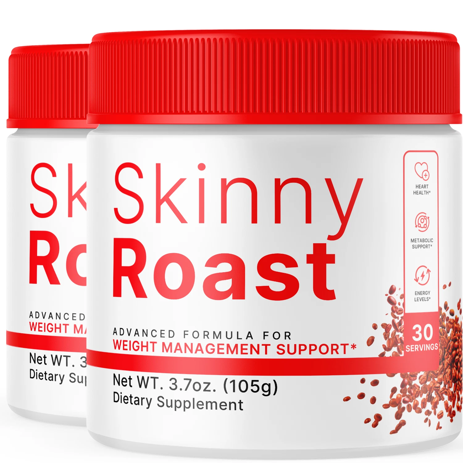 Skinny Roast Advanced Weight Management Powder Fitness Support Supplement 2 Pack