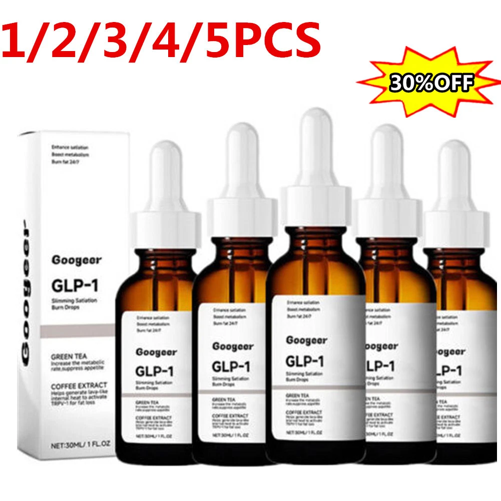 GLP-1 Weight Loss Fat Burner Drops Diet Supplement Slimming Drops 30ml 1-5X HOTU