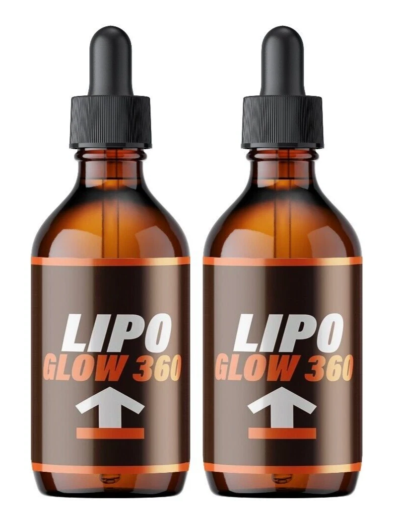 Lipo Glow 360 Drops Max Strength Formula, Weight Management Supplement (2 Pack)