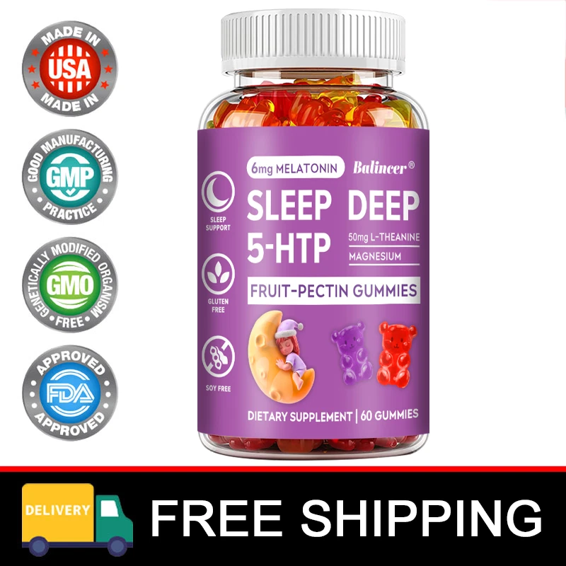 Sleep Deep 5-HTP Gummies - Balance Your Sleep Cycle. Increase Sleep Quality